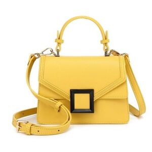 Scarleton Structured Top Handle Bag – Yellow – NWT